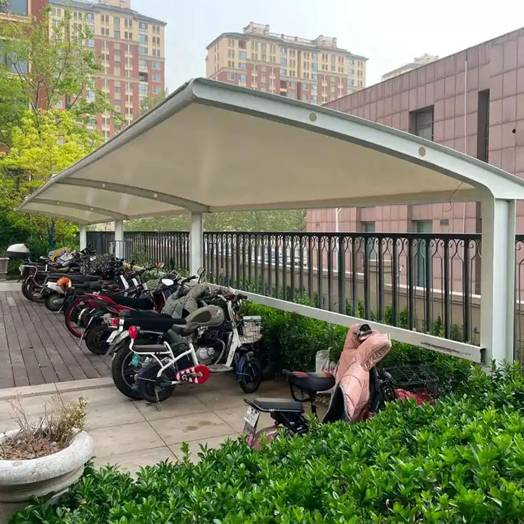 灵璧县膜结构电动车棚